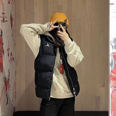 Nike耐克 Jordan AJ男子运动休闲潮流面包服棉服马甲外套 FB7308