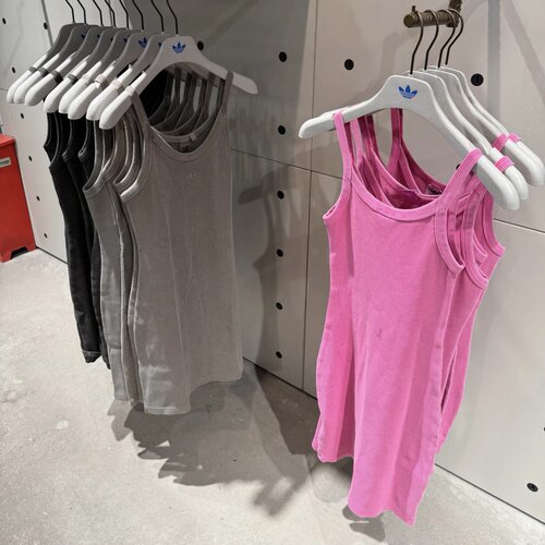 Adidas三叶草 女子运动潮流吊带长裙连衣裙 JI5750 JC7550 JC7548