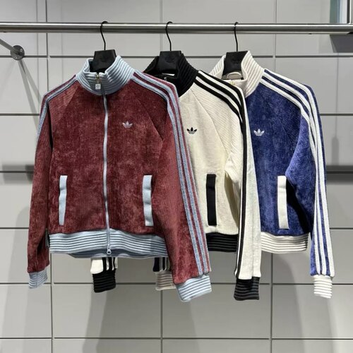 Adidas三叶草 女子运动休闲潮流灯芯绒夹克外套 JN0722 JN0724