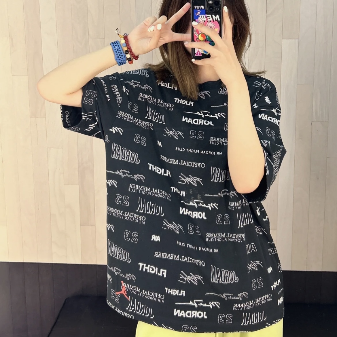 Nike耐克 Jordan 夏季新款男子运动休闲潮流满印短袖T恤 DX9574