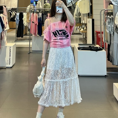 Adidas三叶草 女子运动潮流内搭安全裤蕾丝半身裙 KD2288 KD2289