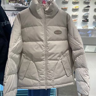 中国李宁 冬季男女运动休闲潮流民族风暗纹刺绣羽绒服外套AYMT033