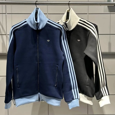 Adidas三叶草 男女运动休闲潮流经典三条纹夹克外套JC6353 JC6354