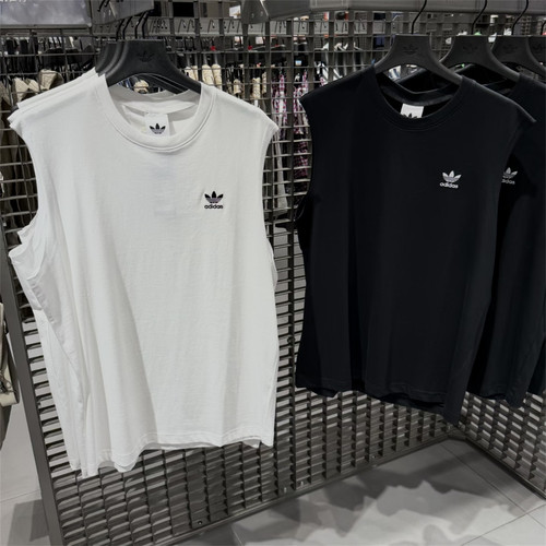 Adidas三叶草 男子运动休闲潮流经典宽松坎肩背心 KD0691 KE3396