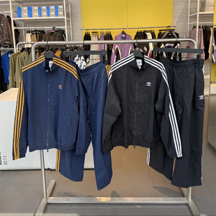 KC2606 KC2605 KC2616 男女运动潮流泡泡纱夹克外套长裤 三叶草