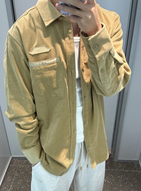 李宁 故宫联名款 男子运动休闲潮流刺绣翻领长袖衬衫外套 ASHW043