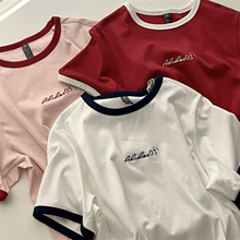 Adidas阿迪达斯 女子运动休闲潮流经典宽松短袖T恤 JZ4155 JM8805