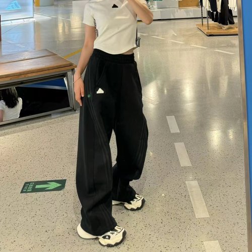 Adidas阿迪达斯 正品女子运动休闲潮流复古宽松香蕉裤长裤 JX6713