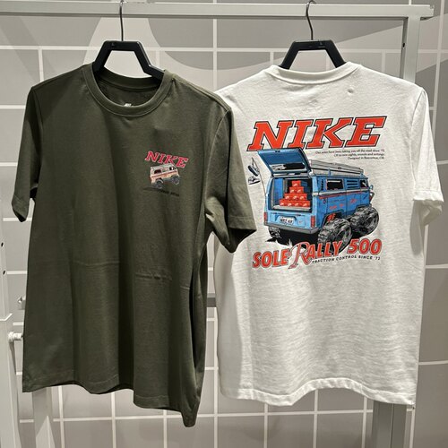 Nike耐克 夏季男子运动休闲潮流球鞋运输车复古纯棉短袖T恤FQ3765