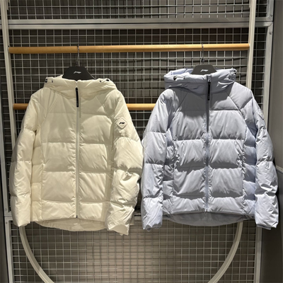李宁 女子秋冬运动休闲潮流中长款宽松保暖羽绒服外套 AYMV198
