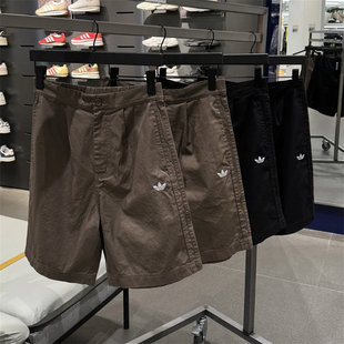 Adidas三叶草 男子运动潮流工装宽松五分裤短裤 KG6693 KG6694