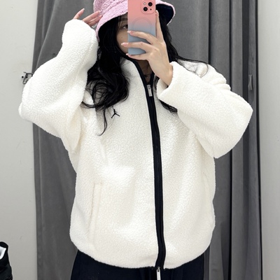 Nike耐克 Jordan 男子运动休闲潮流仿羊羔绒棉服夹克外套 FV7449