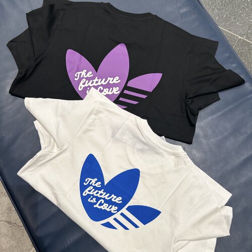 Adidas三叶草 男女运动休闲潮流七夕情人节短袖T恤 JM7291 JM7292
