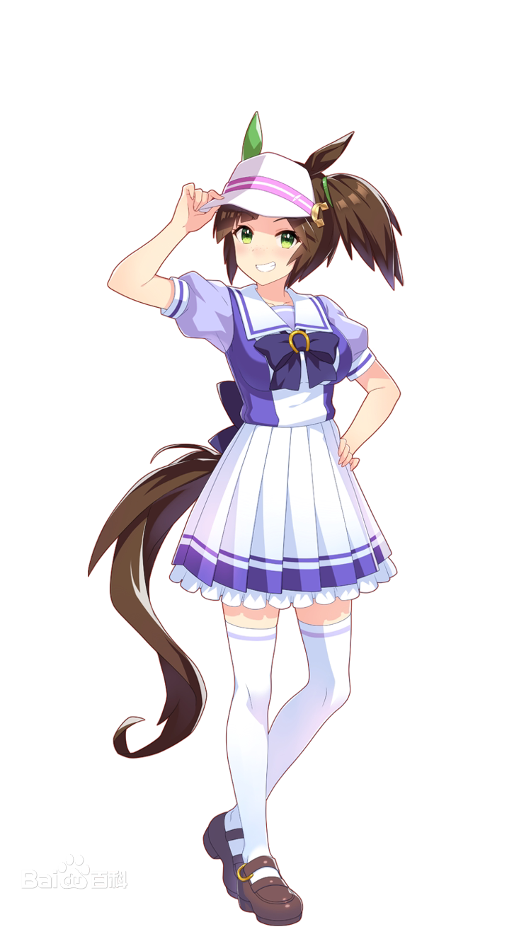 动漫cosplay假发套cos赛马娘艾尼斯风神棕色马尾虎口游戏定制假毛