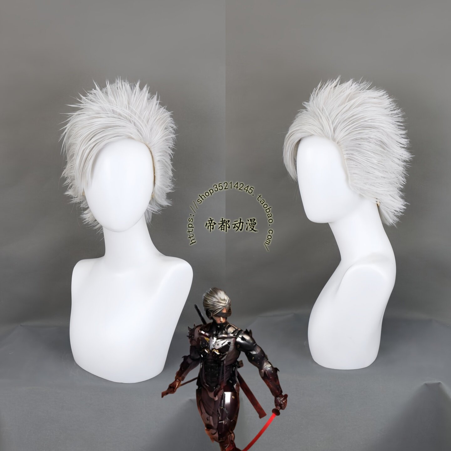 合金装备复仇崛起闪电cos假发