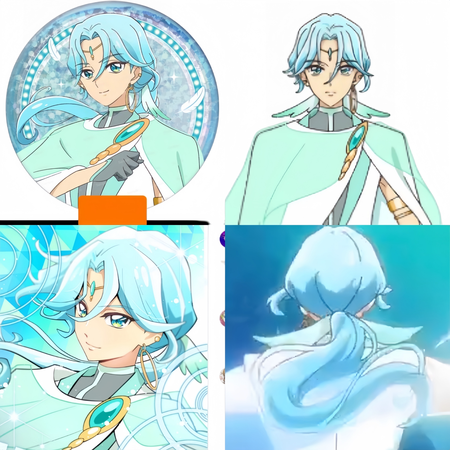 光之美少女kaito响凯特cos假发图片