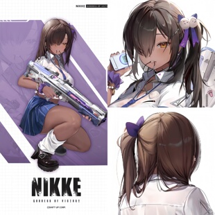帝都动漫 COSPLAY 胜利女神 nikke 娜嘉cos假发 成品 来图定制