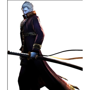 帝都动漫 cosplay鬼泣4 维吉尔 美人尖 cos假发 来图定制 造型