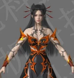 帝都动漫cosplay假发九歌COS天行 焰灵姬 古装女款汉服定做假毛