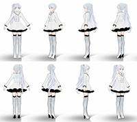 Cosplay tóc giả COS RWBY Weiss Schnee Wei Si Xue Ni tùy chỉnh tóc giả - Cosplay đồ cosplay học sinh