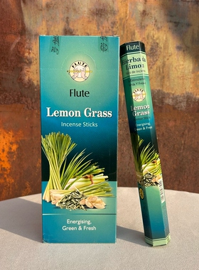 印度进口Flute正品线香柠檬草LemonGrass 香薰家用室内卫生间除味