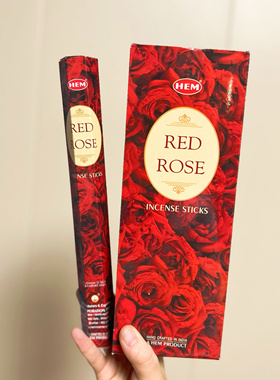 红玫瑰香｜印度进口正品HEM Red Rose 线香舒缓精神室内家用熏香