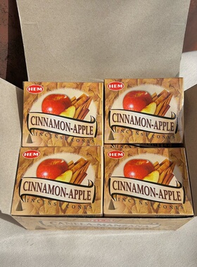 【新品】HEM印度进口塔香 肉桂苹果香CINNAMON APPLE锥香正品香薰