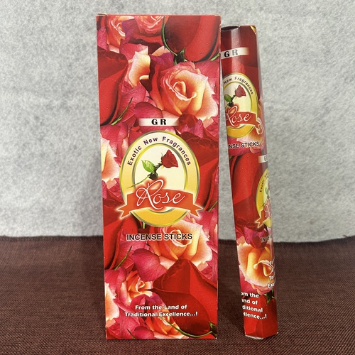 GR印度香线香玫瑰Rose 原装进口手工熏香室内除味衣橱盖味净化