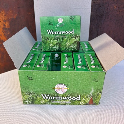 印度进口塔香flute老牌-艾草Wormwood 家用室内办公香薰锥香净化