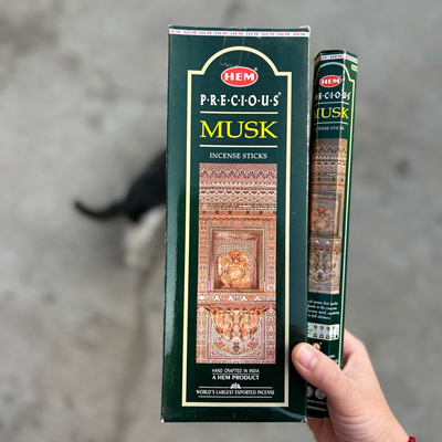 印度香进口正品HEM～麝香 MUSK 线香竹签香居家办公香薰净化空气