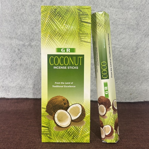 GR印度香线香椰子COCONUT 原装进口手工熏香室内除味衣橱盖味净化