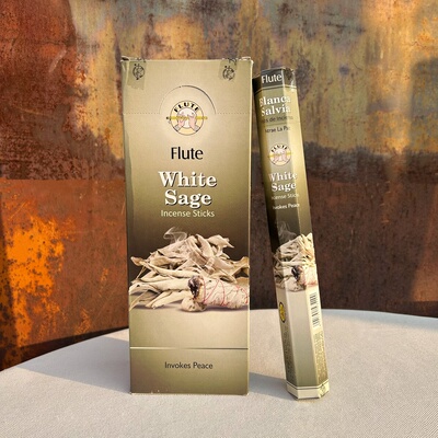 印度进口Flute正品线香白鼠尾草White Sage 香薰家用室内除味净化