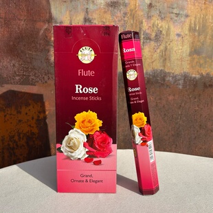 印度进口Flute正品线香玫瑰Rose 浓香花香型香薰家用室内卫生除味
