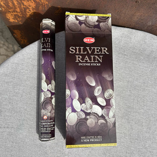 财运亨通室内熏香家用 RAIN竹签香 印度香进口HEM线香 银雨SILVER