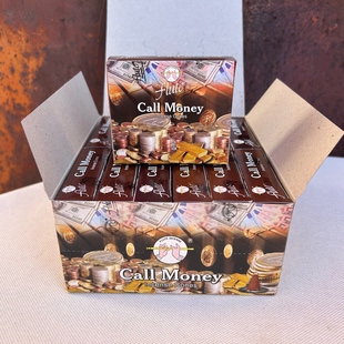 印度进口塔香flute老牌-金钱香Call Money家用室内办公香薰锥香