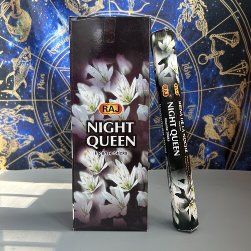 印度进口香薰正品RAJ夜来香NIGHT QUEEN 竹签线香熏香净化空气