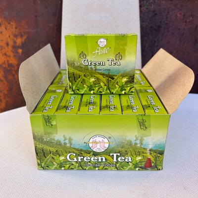 印度进口塔香flute老牌-绿茶Green Tea 家用室内办公香薰锥香净化