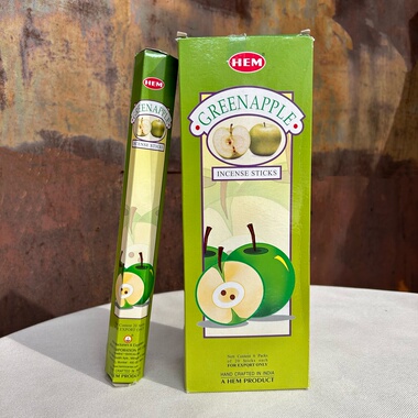 印度进口HEM线香 绿苹果香GREEN APPLE 清新果香香薰竹签香正品