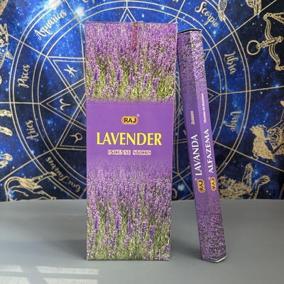 印度进口香薰正品RAJ薰衣草LAVENDER 竹签线香熏香家用净化空气