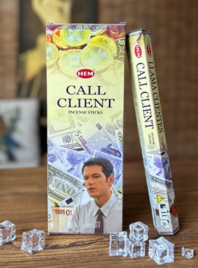 “客似云来”印度进口Hem线香Call Client顾客居家日用办公室线香