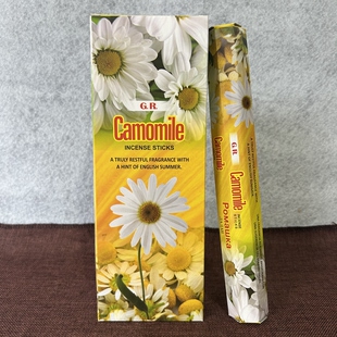 GR印度香线香洋甘菊Camomile 原装进口手工熏香室内家用衣橱盖味