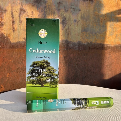 印度进口Flute正品线香雪松木Cedarwood 香薰家用室内卫生间除味