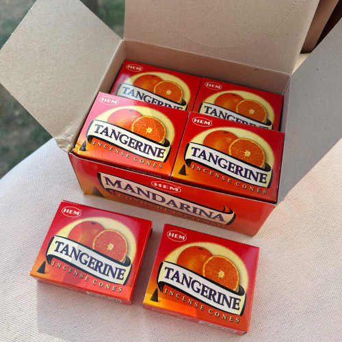 橘子香·印度香HEM塔香柑橘TANGERINE 正品锥香室内水果香清新～