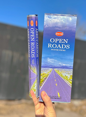印度进口正品HEM 开路 OPEN ROADS｜线香竹签室内熏香供奉香财香