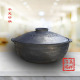 平定手工黑砂煮粥煎药炖肉煲汤有把黑砂浅砂锅砂煲大容量土砂锅
