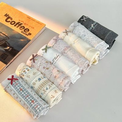 A类婴儿棉蝴蝶结中低腰纯棉内裤