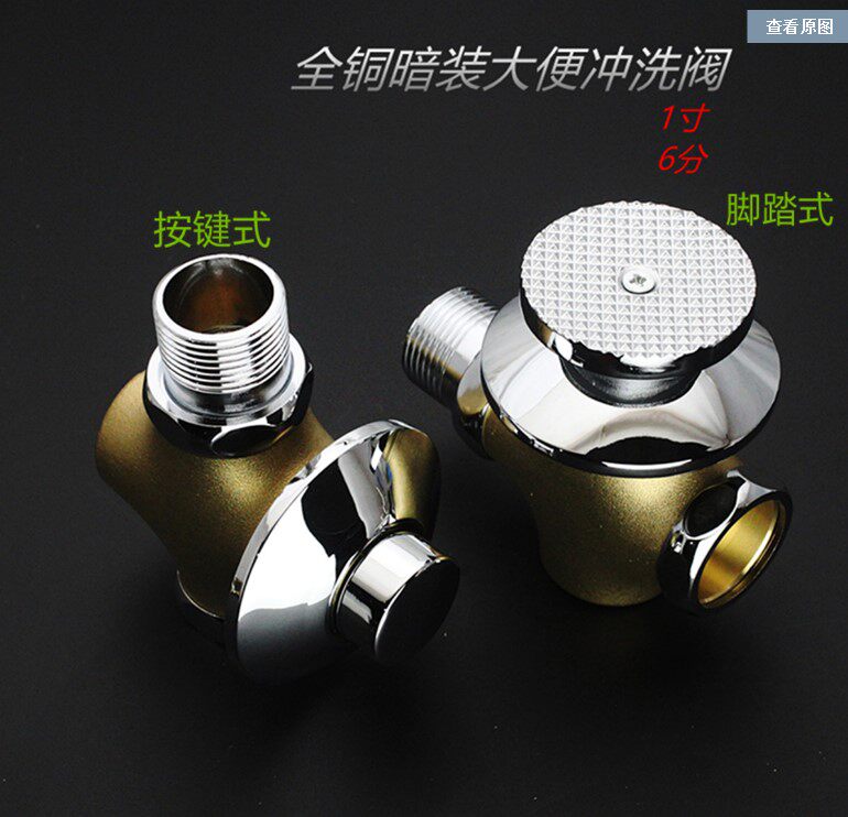全铜 蹲便器冲水阀 便池手按式大便冲洗阀门厕所开延时阀包邮|msdalam kategori keluarga memasang ibu, kelengkapan peribadi, flusher, injap siram biasa - dari Buy2taobao.com untuk memberikan perkhidmatan ejen Taobao profesional membeli