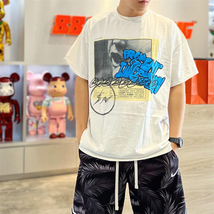 CPFM TRAVIS SCOTT闪电潮牌美式高街纯棉宽松印花情侣FOG短袖T恤