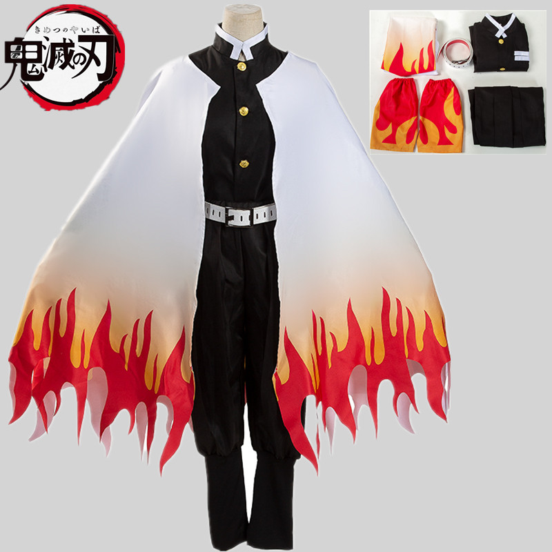 现货鬼灭之刃cos服炼狱杏寿郎鬼杀队和风制服鬼无惨cosply服装男