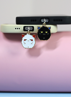 手机防尘塞小恶魔挂饰挂件吊饰吊坠配件装饰品适用于iPhonetype-c